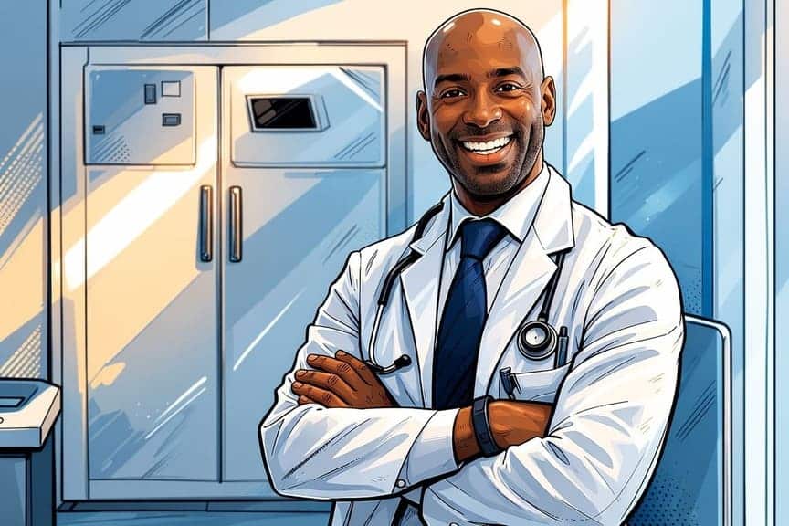 Professional medical doctor in clinic representing medical practices in Tennessee