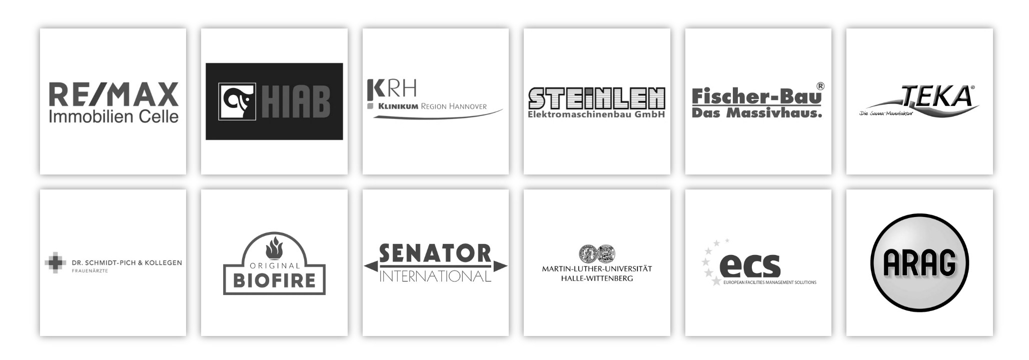 Collage of brand logos representing prior professional experience