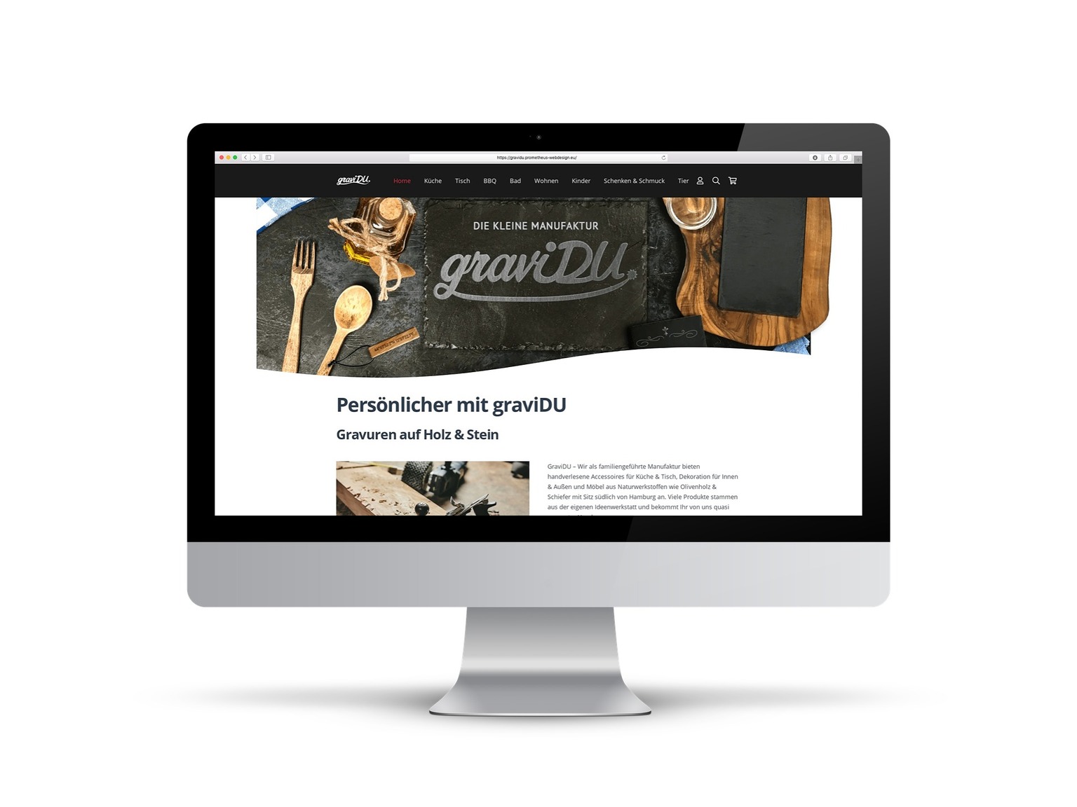 Online shop for engravings